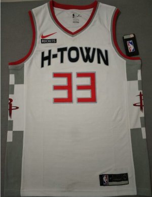 NBA 33 Covington Rockets 20-21 city Maillot blanc